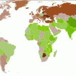 Carta 2: variazione annua percentuale del Prodotto Interno Lordo nei singoli paesi nel 2009