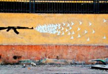focus guerra murales pace arte