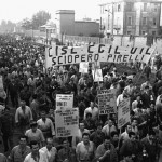 MANIFESTAZIONE SCIOPERO DEGLI OPERAI PIRELLI BICOCCA ANNO 1969