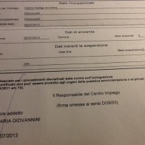 Caro Napolitano, da oggi ho un marchio sulla pelle: disoccupato!