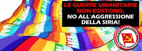 No alla guerra in Siria!