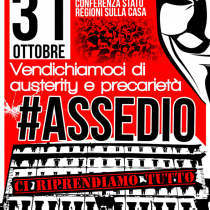 Il 31 ottobre a Roma tornano i movimenti: “serve un piano di alloggi popolari”