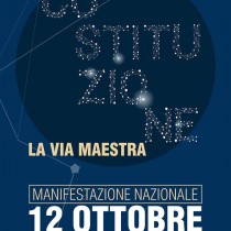 12 ottobre, tutte/i in piazza per difendere e attuare la Costituzione