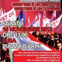 Manifestazione popolare No Tav il 16 novembre