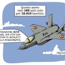 F35, con la stessa cifra si possono costruire 400 asili nido