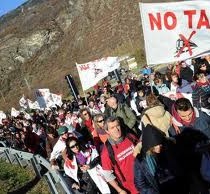 Il Prc di Torino  contro il Tav e la repressione in Valsusa