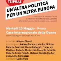 13 maggio a Roma: Un’altra politica per un’altra Europa