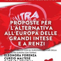 Sabato 5 luglio incontro con gli europarlamentari della lista L’Altra Europa con Tsipras