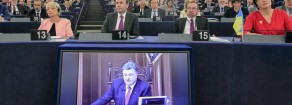 Parla presidente ucraino, Gue abbandona l’Aula e vota contro l’accordo di associazione