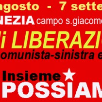Festa di Liberazione Venezia, domenica si conclude con il dibattito Ferrero-Fratoianni-Rinaldini