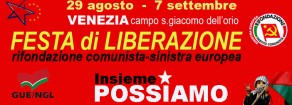 Festa di Liberazione Venezia, domenica si conclude con il dibattito Ferrero-Fratoianni-Rinaldini