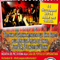 La federazione di Roma del Prc appoggia la carovana della Banda Bassotti. Raccolti 600 euro a sostegno del Donbass