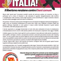 Ambiente, Rinaldi: Ma quale decreto sblocca Italia…Chiamiamolo saccheggia Italia! VOLANTINO