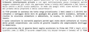 Sai cos’è il TTIP? Materiali di Rifondazione verso la mobilitazione #stopTTIP del 10, 11 e 14 ottobre