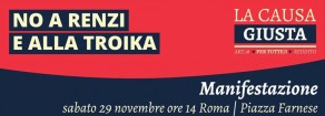 29 novembre e 12 dicembre, tutte e tutti a Roma!