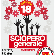 Il 12 dicembre sciopera anche tu! Contro Renzi, Merkel, Draghi, per il lavoro, il reddito, la dignità!