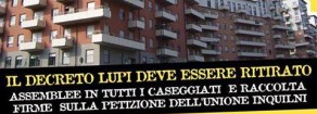 Casa, la battaglia contro il piano Lupi