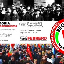 21 gennaio, iniziativa a Livorno per l’anniversario della fondazione del PCI