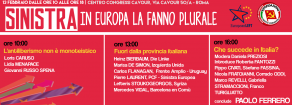 CONTRO IL LIBERISMO DI RENZI E DELLA MERKEL, A ROMA SABATO SI INCONTRANO LE FORZE DELLA SINISTRA EUROPEA