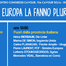 Sinistra, in Europa la fanno plurale – Roma, 13 febbraio