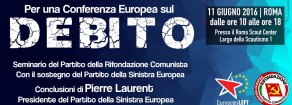Per una conferenza europea sul debito, sabato 11 giugno a Roma