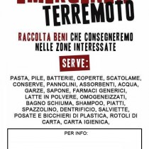 EMERGENZA TERREMOTO CENTRO ITALIA. ISTRUZIONI PER LA SOLIDARIETA’ ATTIVA