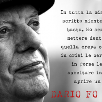 Riposa in pace compagno Dario Fo, un saluto a pugno chiuso