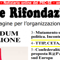 Uscito il nuovo numero  di “dire fare Rifondazione”