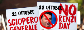 No Renzi Day: a Roma 21 e 22 ottobre