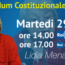 Domani, martedì 29 novembre, Lidia Menapace su Rai Uno per Rifondazione a sostenere le ragioni del NO