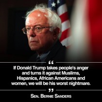Bernie Sanders sulla vittoria di Trump