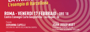 Sinistra antiliberista in Europa. L’esempio di Barcellona. Venerdì 17 iniziativa a Roma con Gysi e Nuet