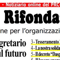 Uscito il notiziario dell’Organizzazione PRC di maggio 2017