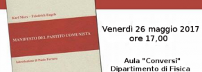 L’attualità del “manifesto” con Paolo Ferrero il 26 maggio 2017 a Roma