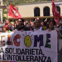 A Ventimiglia per la solidarietà contro l’intolleranza (video)