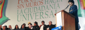 Evo Morales chiede un “mondo senza muri” dove nessuno è illegale