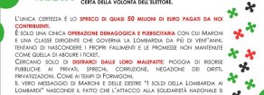 Referendum di Maroni: una truffa con i nostri soldi