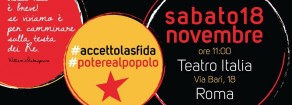 Sinistra – Acerbo (PRC-Se): «Domani a Roma con “Je so pazzo” per una lista di sinistra, cioè popolare»