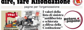 Nuovo numero di “Dire, fare Rifondazione”. Febbraio 2018