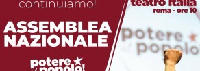 Domenica 18 assemblea di Potere al popolo, Acerbo: “Andiamo avanti: costruiamo un’alternativa radicale e solidale”