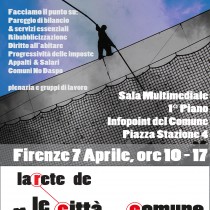 Lettera appello per l’appuntamento nazionale della Rete delle Città in Comune: “Verso le elezioni amministrative 2018″, sabato 7 aprile a Firenze