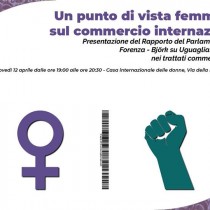 Presentazione del Rapporto del Parlamento europeo Forenza-Björk su Uguaglianza di genere nei trattati commerciali dell’UE, giovedi 12 aprile a Roma