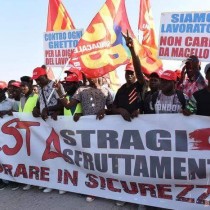 Acerbo e Forenza in manifestazione a Foggia: contro il caporalato e il razzismo. Cancellare l.Bossi-Fini