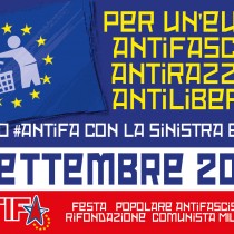 Antifà, incontro antifascista a Milano con la Sinistra Europea sabato 15 settembre