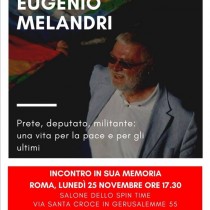 In memoria di Eugenio Melandri. Lunedì 25 iniziativa a Roma