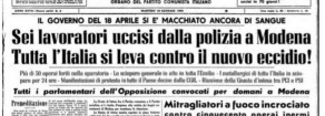 Pietro Ingrao: l’eccidio di Modena, 9 gennaio 1950