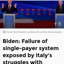 BIDEN OFFENDE L’ITALIA PER DIFENDERE SANITÀ PRIVATIZZATA. GOVERNO E QUIRINALE RISPONDANO A NOME DEL POPOLO ITALIANO