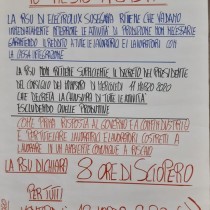 I sindacati dichiarino lo SCIOPERO generale. Contro il contagio si fermino tutte le attività non indispensabili