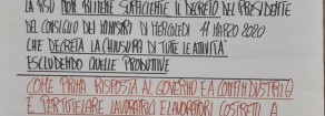 I sindacati dichiarino lo SCIOPERO generale. Contro il contagio si fermino tutte le attività non indispensabili