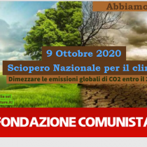 Sciopero nazionale per il clima il 9 ottobre.